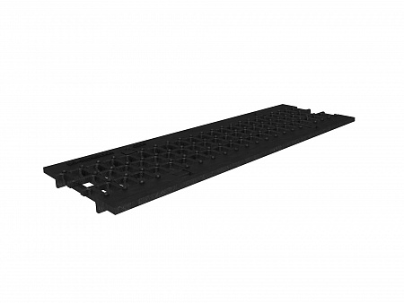 Решётка водоприёмная чугунная ячеистая РВЧЯ - RU13050 - 10 (C250) - 50х15,5х0,7 - 1,5/2,2, с пружинным крепежом