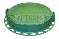 Люк Л-60.80.10-ПП садовый пластиковый зеленый «Д»