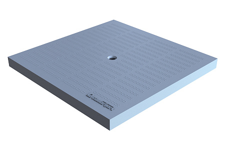 Крышка PolyMax Basic К-28.28-ПП пластиковая серая к дождеприемнику 300x300