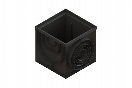 Пластиковый дождеприемник-пескоуловитель PolyMax Basic 400х400 (угловой) 8472.1