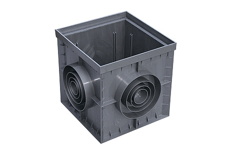 Дождеприемник PolyMax Basic ДП–30.30-ПП пластиковый черный 8370-Ч