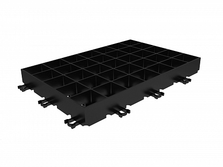 Газонная решётка Gidrolica Eco Super РГ-60.40.6,4 пластиковая чёрная