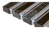 Придверные решётки Gidrolica Step резина/текстиль/щётка/скребок 390x590